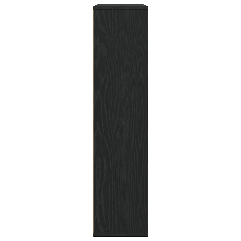 vidaXL Bookcase Black Oak 89x24x101.5 cm Engineered Wood