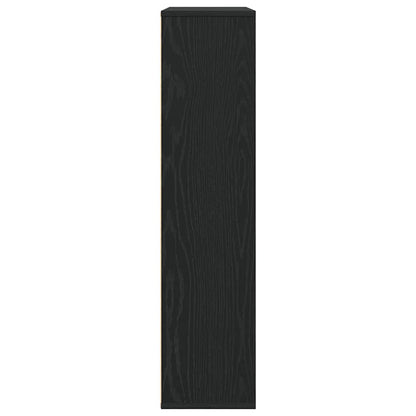 vidaXL Bookcase Black Oak 89x24x101.5 cm Engineered Wood