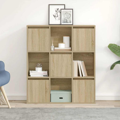 vidaXL Bookcase Sonoma Oak 89x24x101,5 cm Engineered Wood