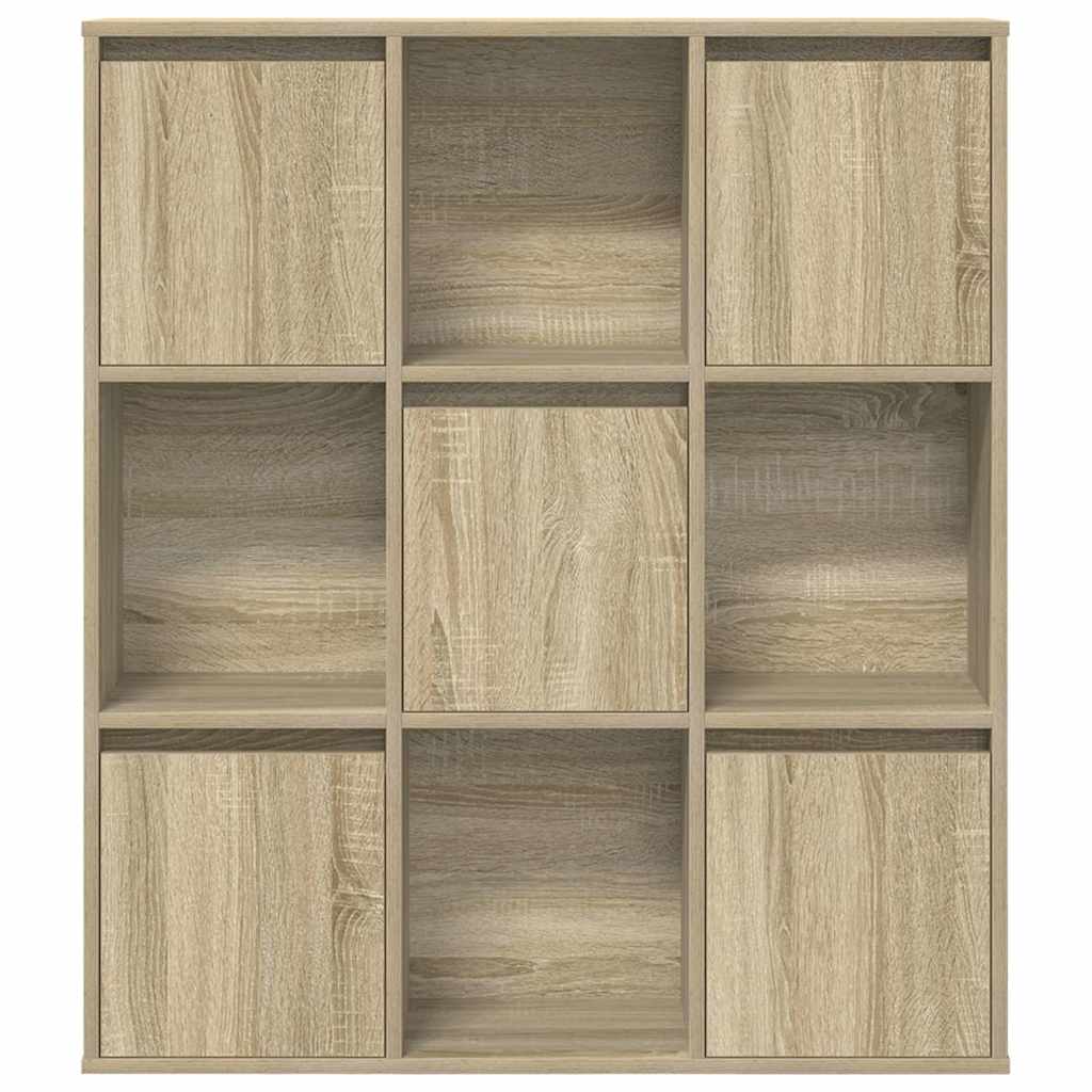 vidaXL Bookcase Sonoma Oak 89x24x101,5 cm Engineered Wood