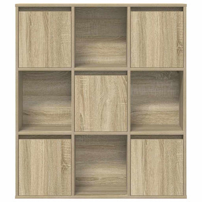 vidaXL Bookcase Sonoma Oak 89x24x101,5 cm Engineered Wood