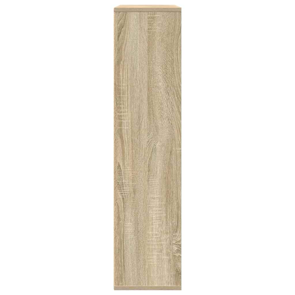 vidaXL Bookcase Sonoma Oak 89x24x101,5 cm Engineered Wood