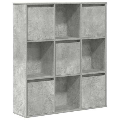 vidaXL Bookcase Concrete Grey 89x24x101,5 cm Engineered Wood