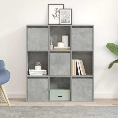vidaXL Bookcase Concrete Grey 89x24x101,5 cm Engineered Wood