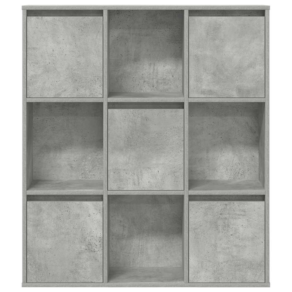 vidaXL Bookcase Concrete Grey 89x24x101,5 cm Engineered Wood