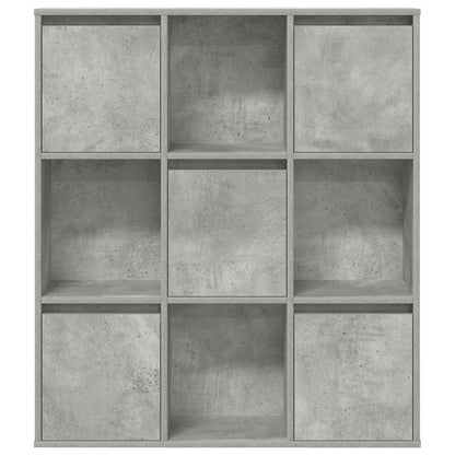 vidaXL Bookcase Concrete Grey 89x24x101,5 cm Engineered Wood