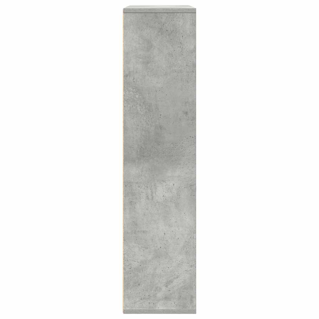 vidaXL Bookcase Concrete Grey 89x24x101,5 cm Engineered Wood