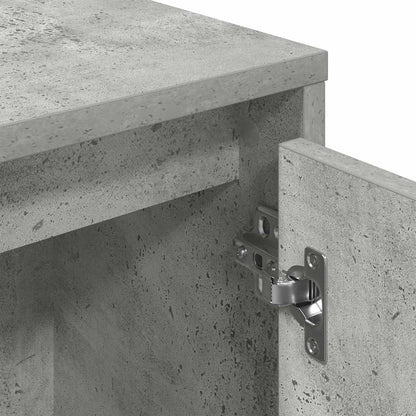 vidaXL Bookcase Concrete Grey 89x24x101,5 cm Engineered Wood