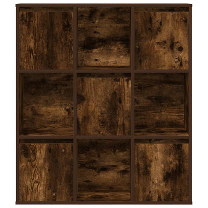 vidaXL Bookcase Smoked Oak 89x24x101.5 cm Engineered Wood
