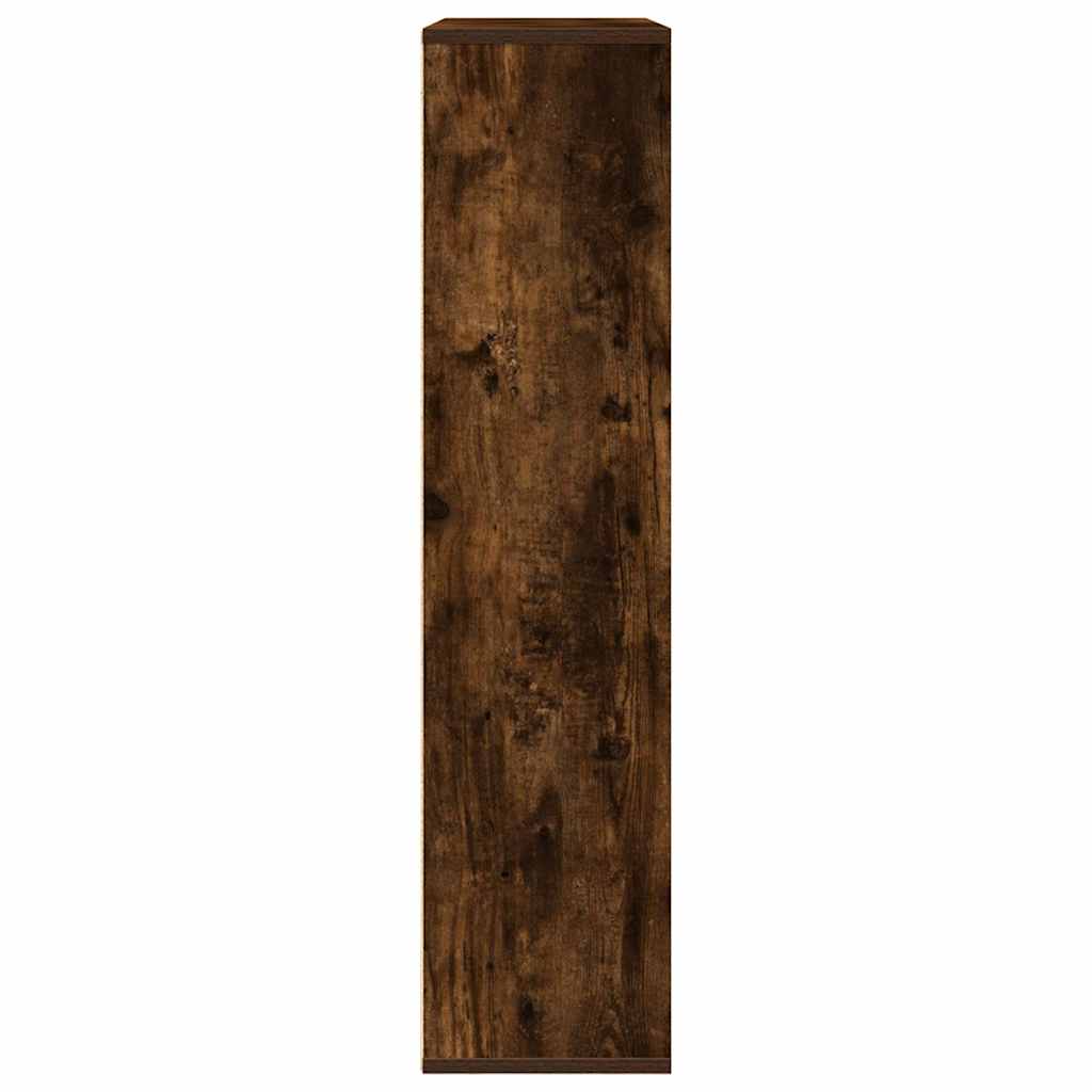 vidaXL Bookcase Smoked Oak 89x24x101.5 cm Engineered Wood
