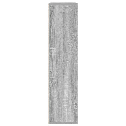 vidaXL Bookcase Grey Sonoma 89x24x101,5 cm Engineered Wood