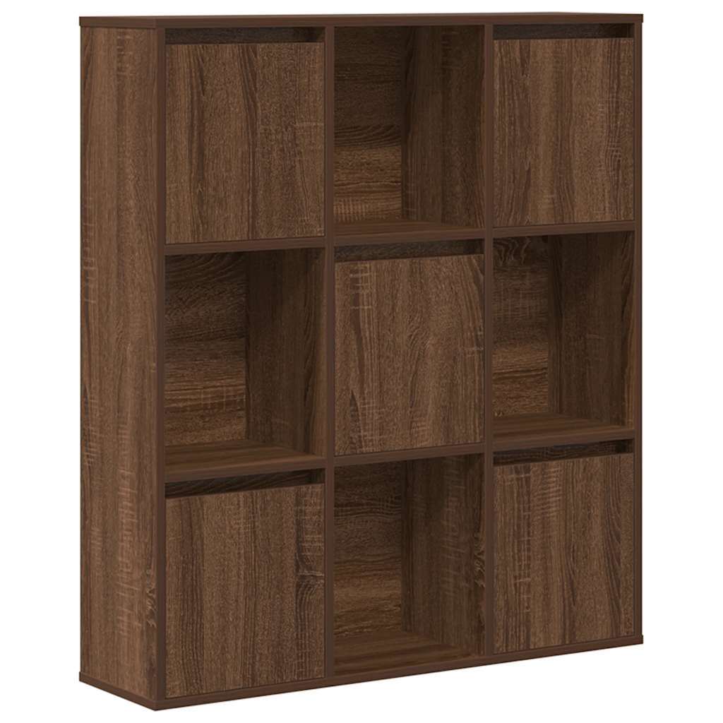 vidaXL Bookcase Brown Oak 89x24x101,5 cm Engineered Wood