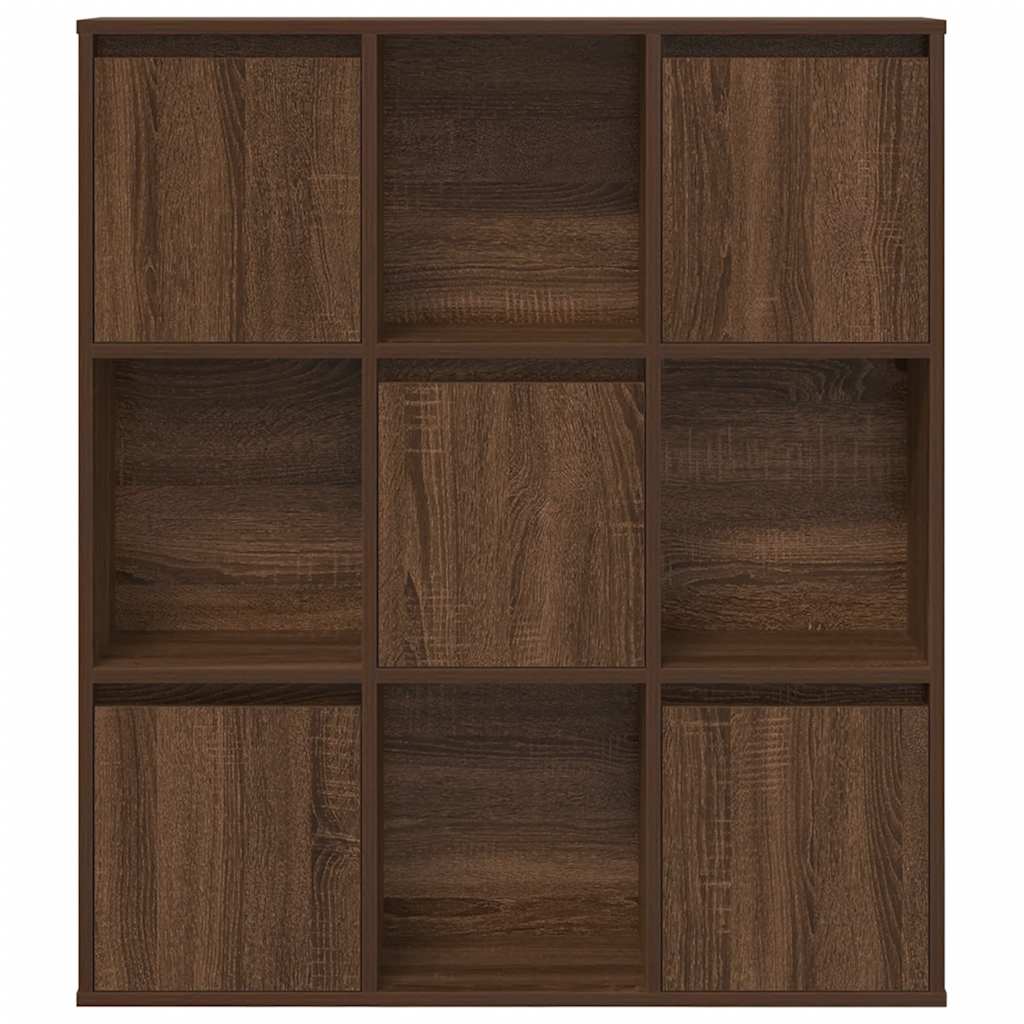 vidaXL Bookcase Brown Oak 89x24x101,5 cm Engineered Wood