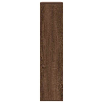 vidaXL Bookcase Brown Oak 89x24x101.5 cm Engineered Wood
