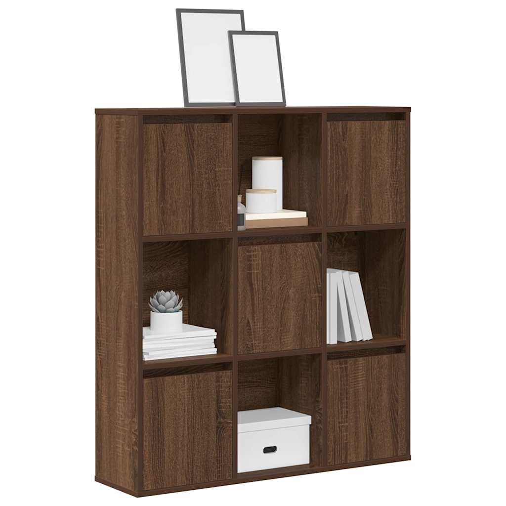 vidaXL Bookcase Brown Oak 89x24x101,5 cm Engineered Wood