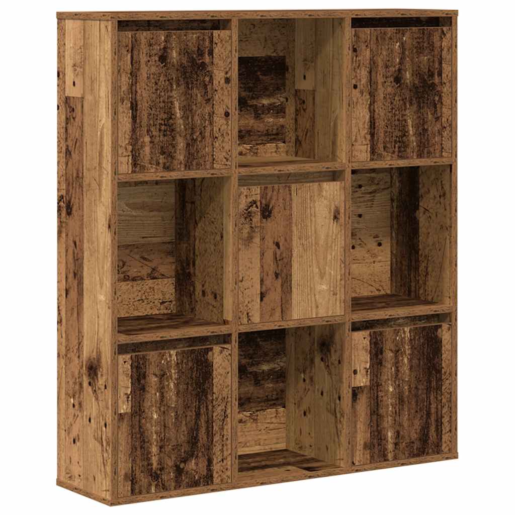 vidaXL Bookcase Old Wood 89x24x101,5 cm Engineered Wood