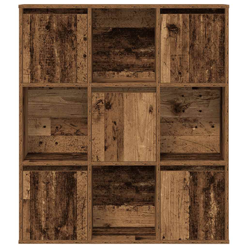 vidaXL Bookcase Old Wood 89x24x101.5 cm Engineered Wood