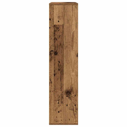 vidaXL Bookcase Old Wood 89x24x101.5 cm Engineered Wood