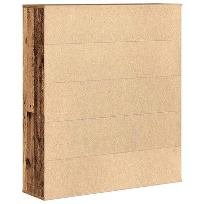 vidaXL Bookcase Old Wood 89x24x101,5 cm Engineered Wood