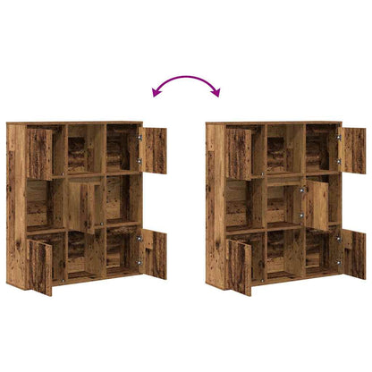 vidaXL Bookcase Old Wood 89x24x101,5 cm Engineered Wood