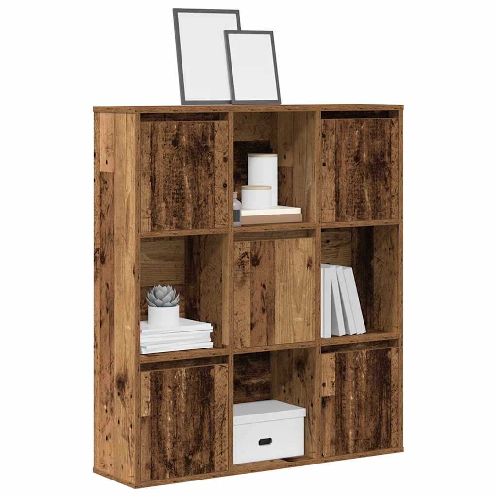 vidaXL Bookcase Old Wood 89x24x101,5 cm Engineered Wood