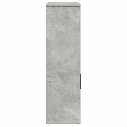vidaXL Bookcase Concrete Grey 60x24x85 cm Engineered Wood