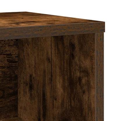 vidaXL Bookcase Smoked Oak 60x24x85 cm Engineered Wood