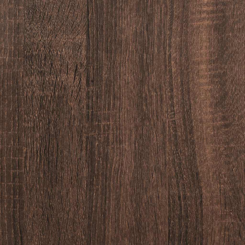 vidaXL Bookcase Brown Oak 60x24x120 cm Engineered Wood