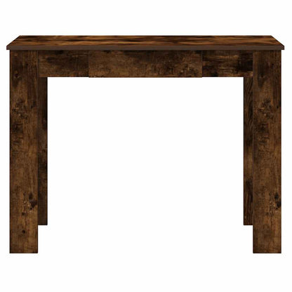 vidaXL Desk Smoked Oak 100x45x75 cm Engineered Wood