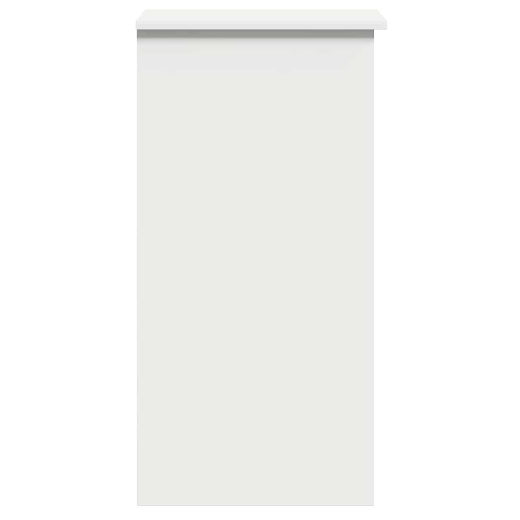 vidaXL Desk with Shelves White 84x40x78 cm Engineered Wood