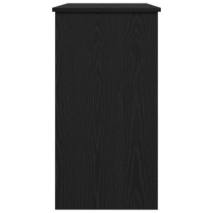 vidaXL Desk Black 80x40x75 cm Engineered Wood