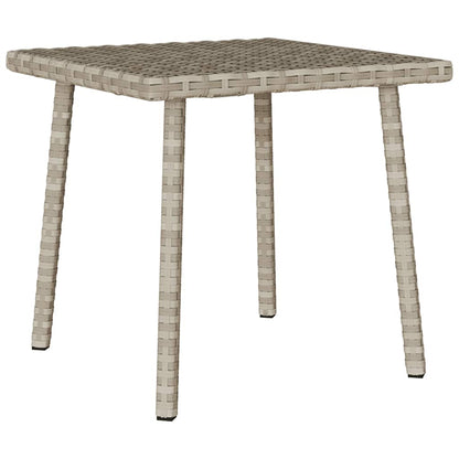 vidaXL Garden Coffee Table Rectangular Light Grey 40x40x37 cm