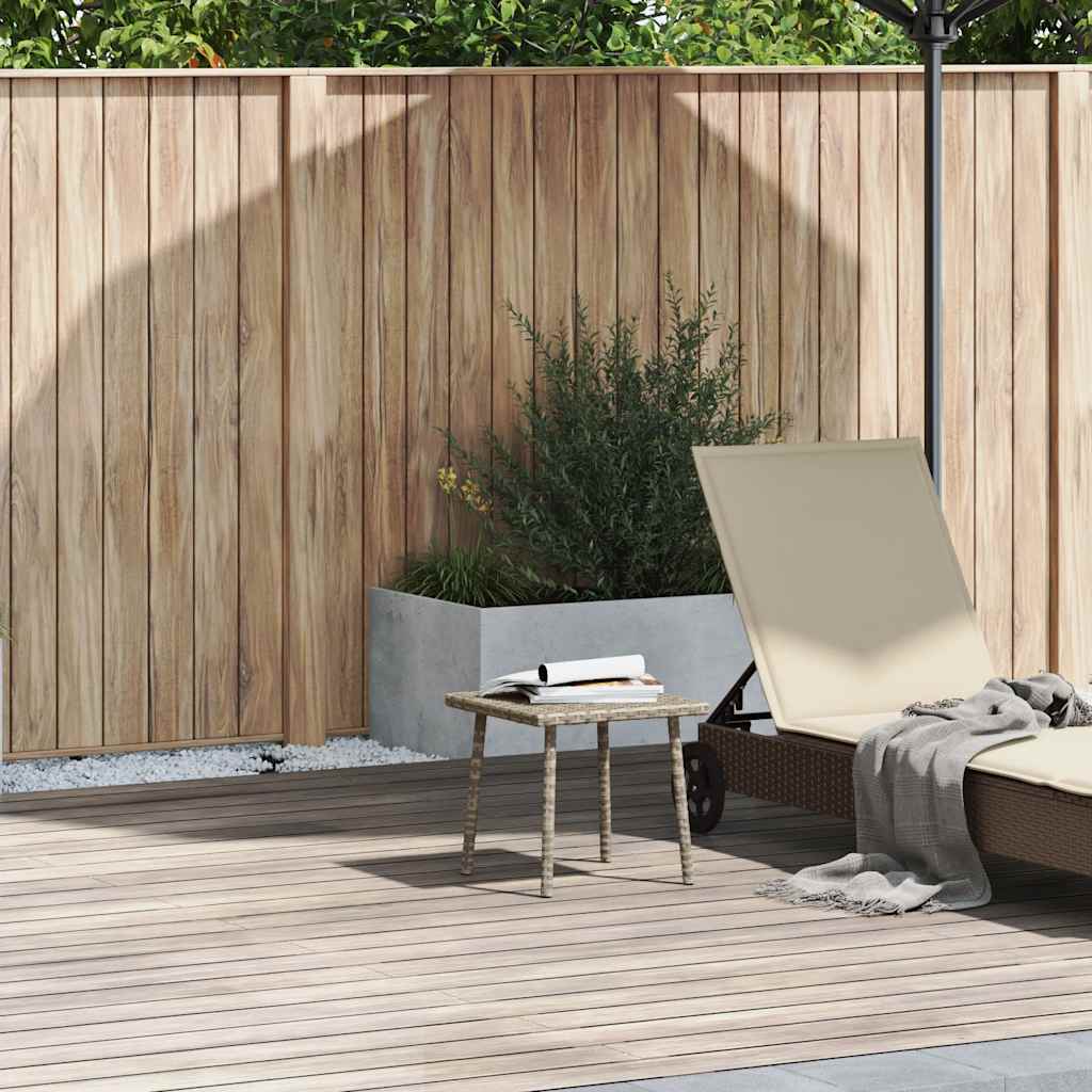 vidaXL Garden Coffee Table Rectangular Light Grey 40x40x37 cm
