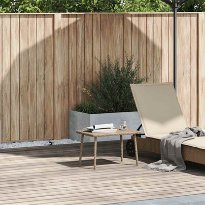 vidaXL Garden Coffee Table Rectangular Beige 60x40x37 cm Poly Rattan