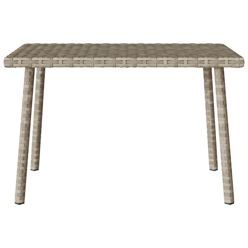 vidaXL Garden Coffee Table Rectangular Light Grey 60x40x37 cm