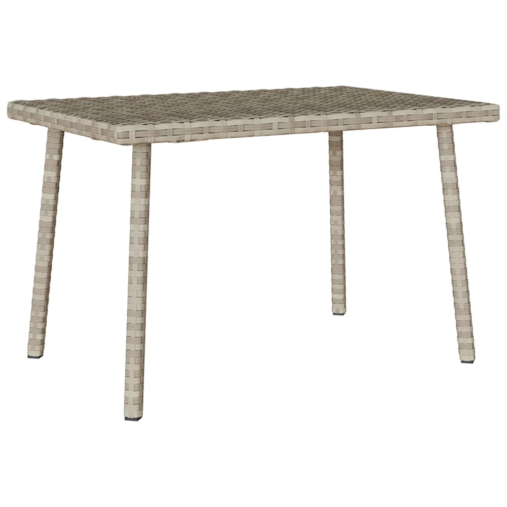 vidaXL Garden Coffee Table Rectangular Light Grey 60x40x37 cm