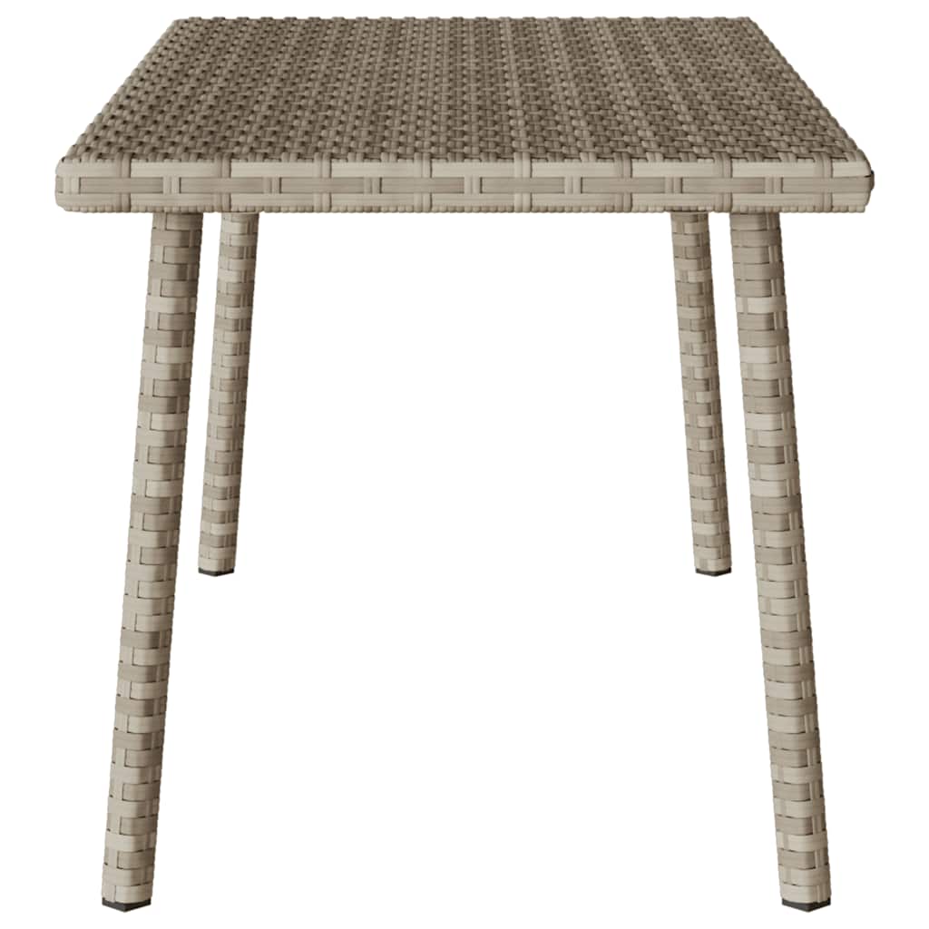 vidaXL Garden Coffee Table Rectangular Light Grey 80x40x37 cm