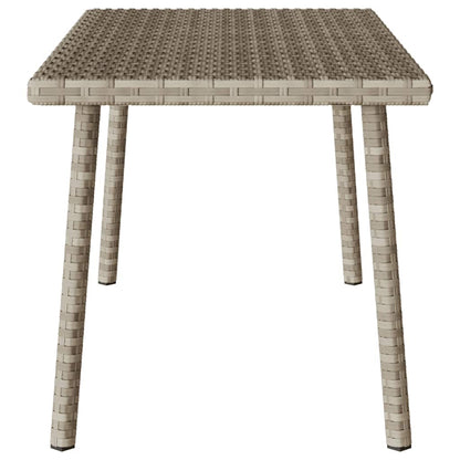 vidaXL Garden Coffee Table Rectangular Light Grey 80x40x37 cm