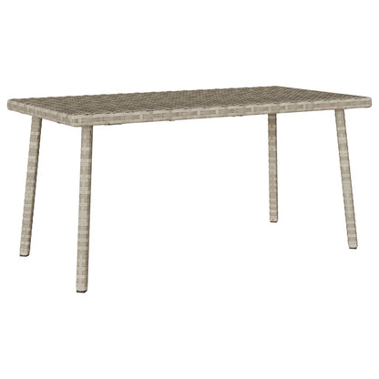 vidaXL Garden Coffee Table Rectangular Light Grey 80x40x37 cm