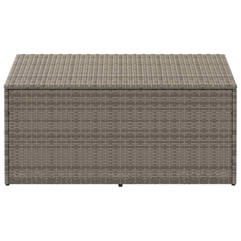 vidaXL Garden Storage Box Grey 110x50x58 cm Poly Rattan