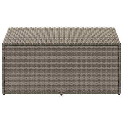 vidaXL Garden Storage Box Grey 110x50x58 cm Poly Rattan