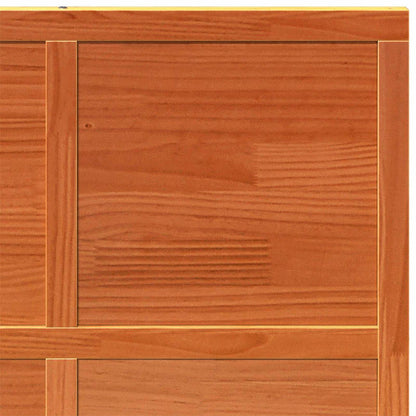 vidaXL Barn Door Wax brown 90 x 208 cm Solid Pine Wood