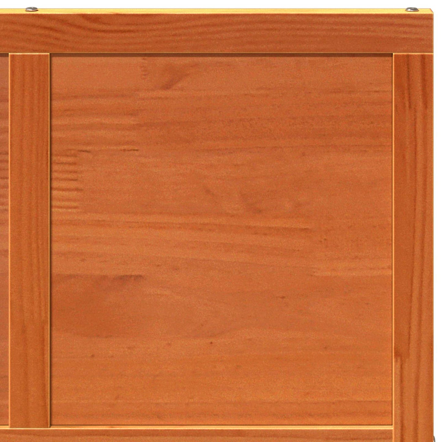 vidaXL Barn Door Wax brown 80 x 208 cm Solid Pine Wood