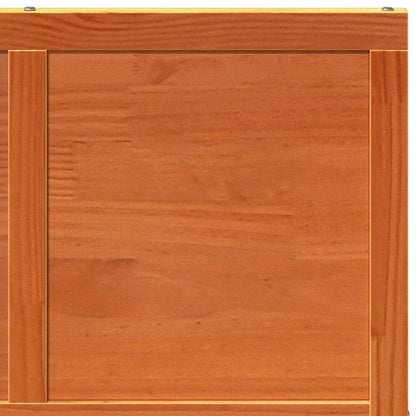 vidaXL Barn Door Wax brown 80 x 208 cm Solid Pine Wood