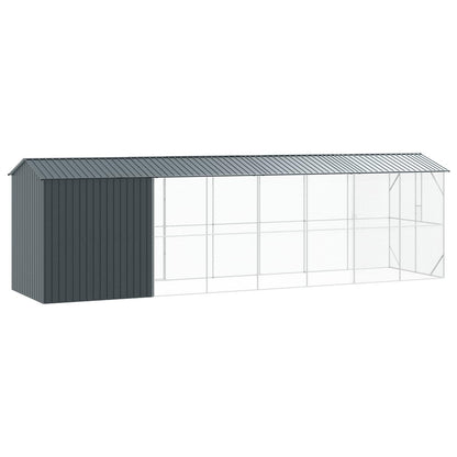 vidaXL Bird Cage Anthracite 860 x 208 x 247 cm Galvanised Steel