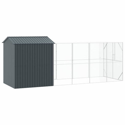 vidaXL Bird Cage Anthracite 621 x 208 x 247 cm Galvanised Steel