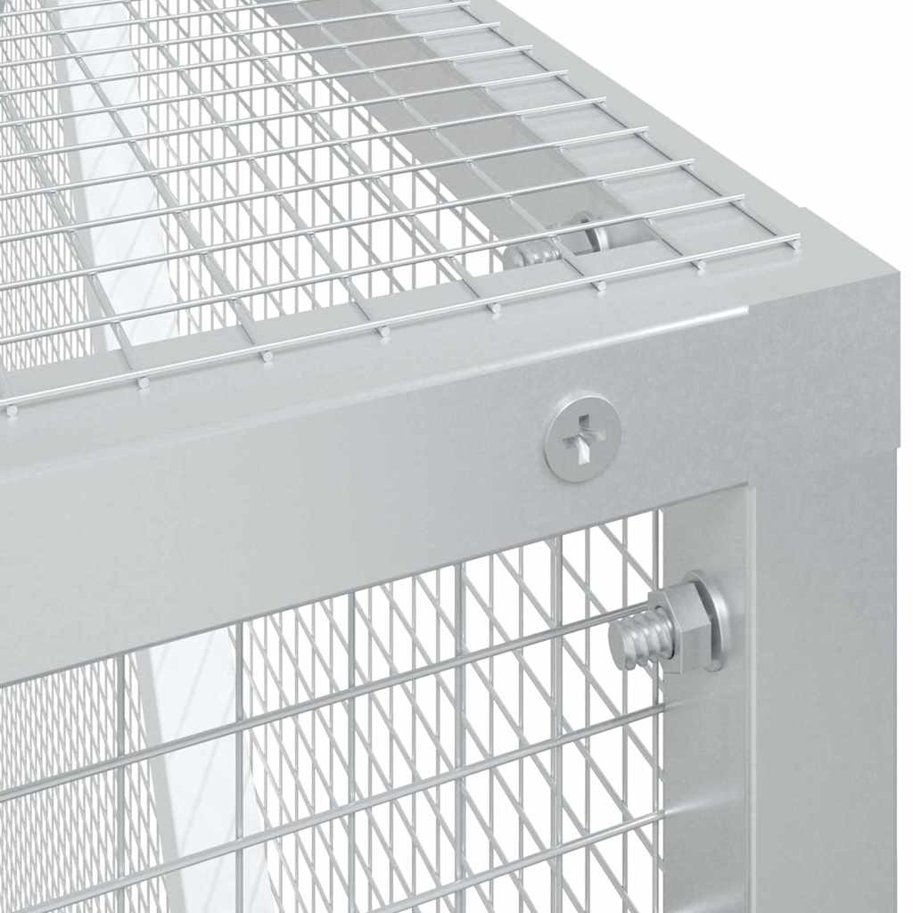 vidaXL Bird Cage Anthracite 210 x 304 x 213 cm Galvanised Steel