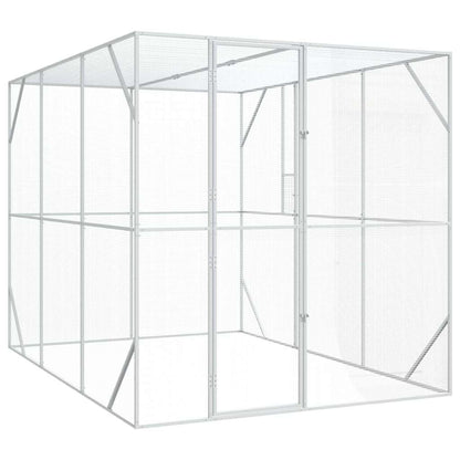 vidaXL Bird Cage Anthracite 210 x 304 x 213 cm Galvanised Steel