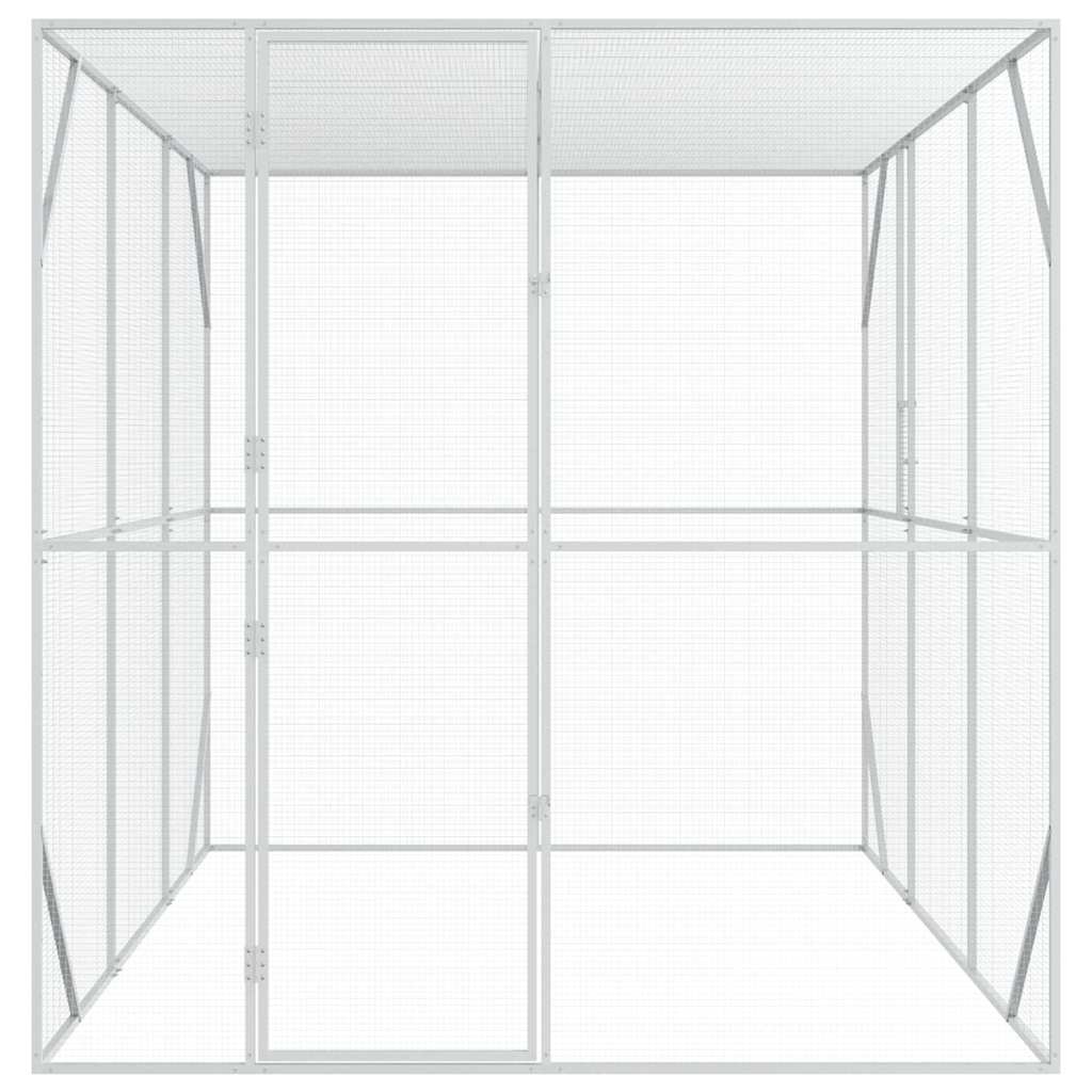 vidaXL Bird Cage Anthracite 210 x 304 x 213 cm Galvanised Steel