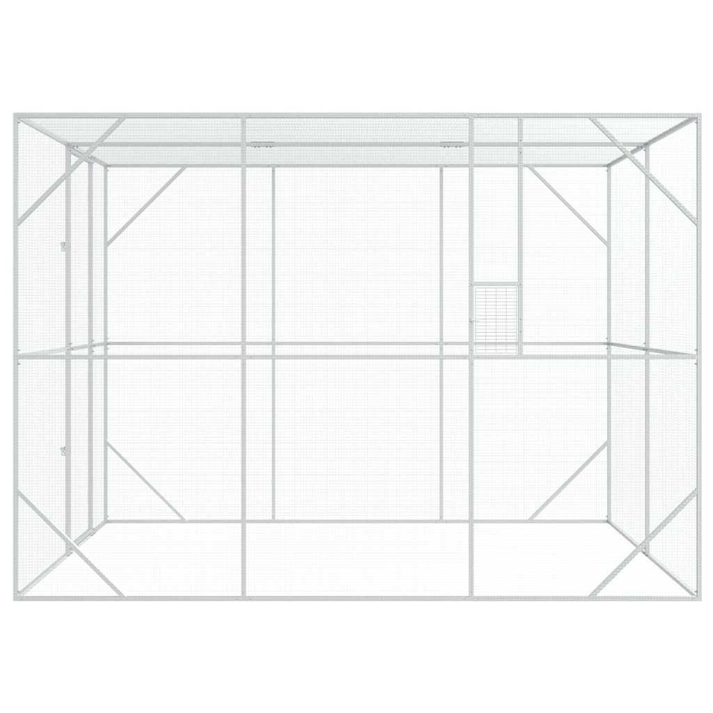 vidaXL Bird Cage Anthracite 210 x 304 x 213 cm Galvanised Steel